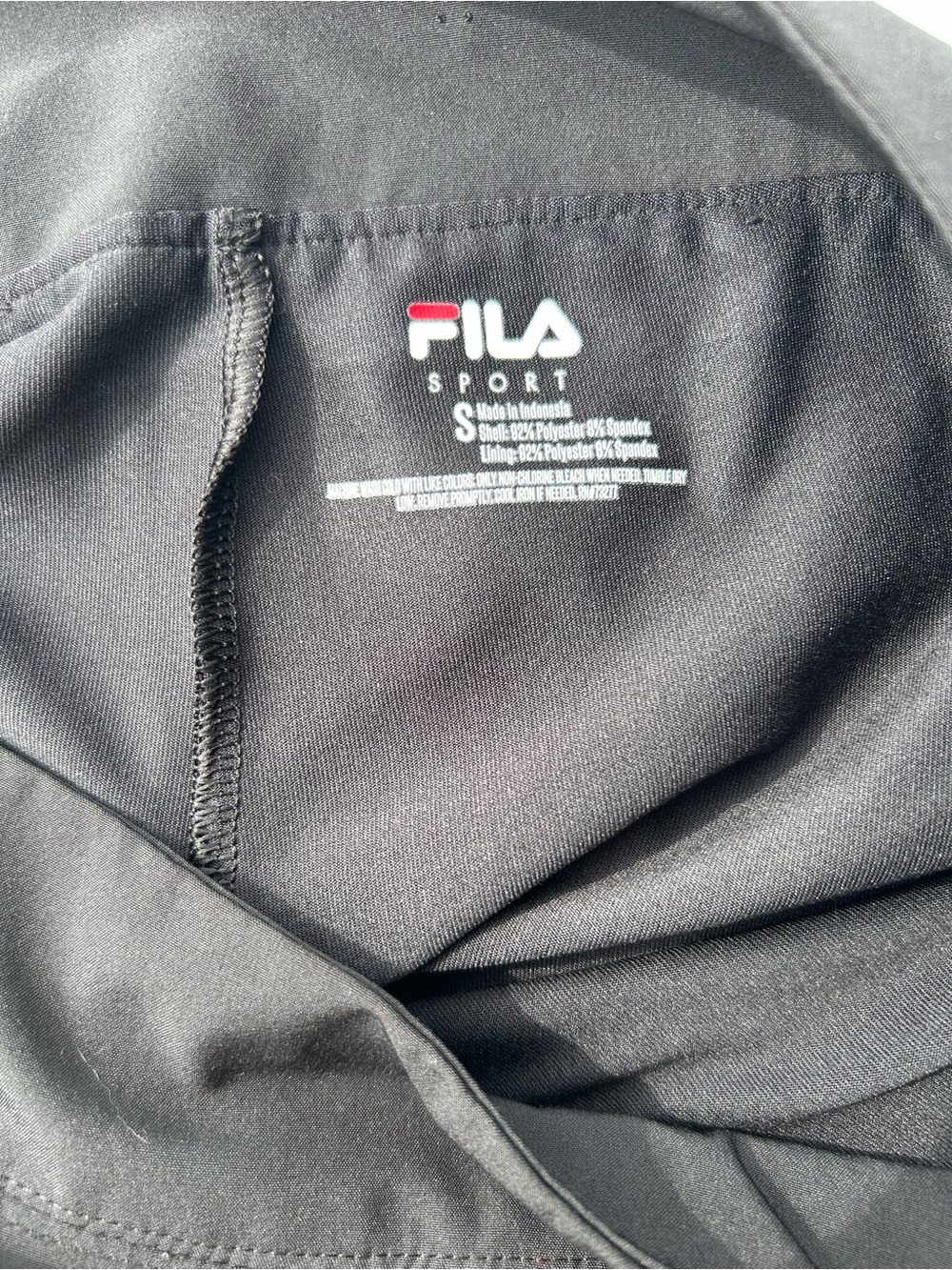 Fila Sport Black Athletic Skort Tennis Golf Skirt Size S - Picture 5 of 10